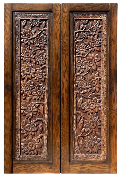 Carved Doors La Puerta Originals Double Doors Constructed With