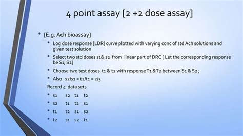 Bioassay techniques | PPT