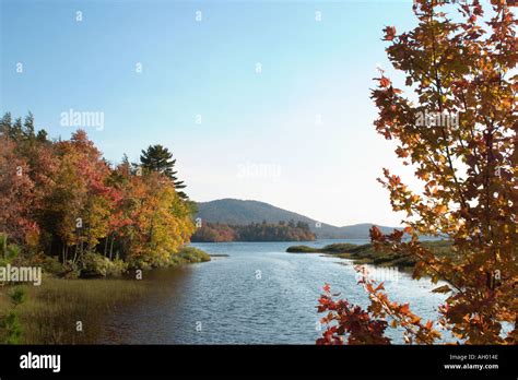 Adirondacks Fall Foliage Adirondack Mountains New York State Usa