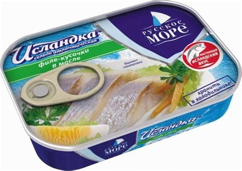 4605561003260 Исландка сельдь филе-кусочки в масле 115гр /Русское море/