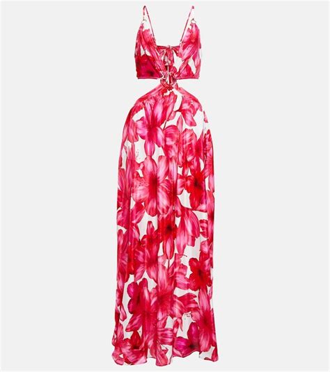 Alexandra Miro Colette Floral Cutout Maxi Dress ShopStyle