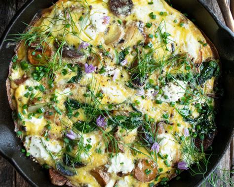 Garden Frittata With Goat Cheese And Potatoes The Original Dish