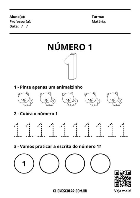 Atividade Para Educa O Infantil Numeros Braincp