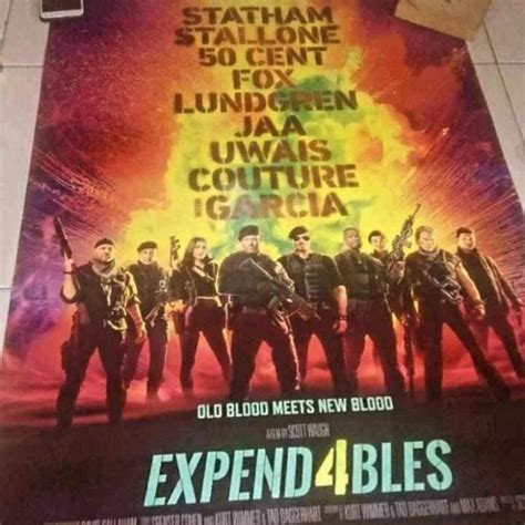 Jual POSTER BIOSKOP ORIGINAL EXPENDABLES 4 EXPEND4BLES BESAR IKO UWAIS