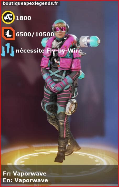 Skin Vaporwave Wattson Boutique Apex Legends