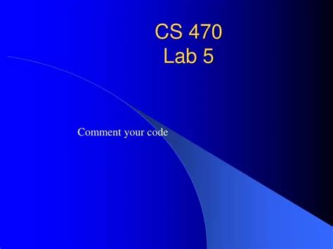 Ppt Cs 470 Lab 5 Powerpoint Presentation Free Download Id6162500