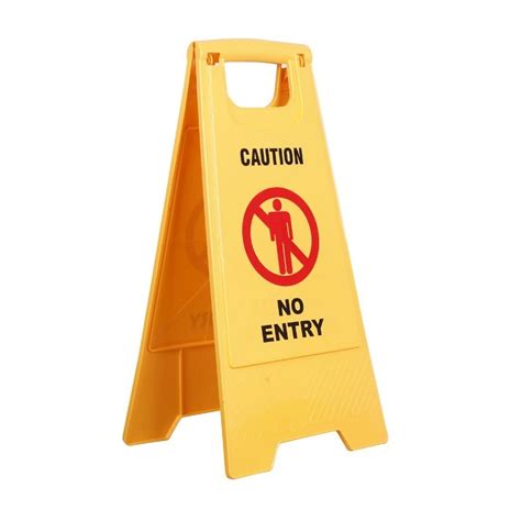 Yellow Plastic Caution Boards For Hospital And Hotel At Rs 150piece