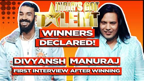 India S Got Talent Winners Divyansh Manuraj First Interview