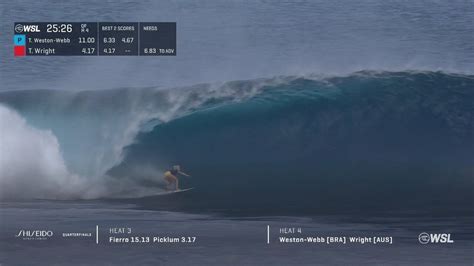 Wsl Tatiana Weston Webb Avan A Semifinal Em Teahupoo Wsl Ge