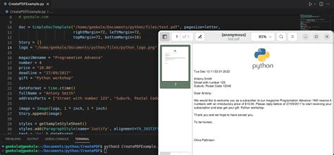 Create A Pdf With Reportlab In Python Geekole