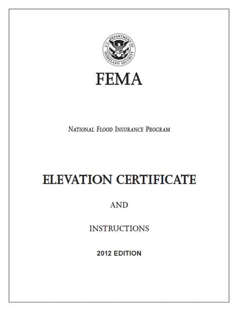 Current Fema Elevation Certificate Form Reimbursementform