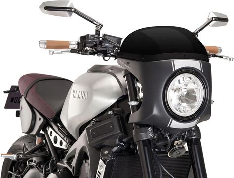 Części motocyklowe Puig Półowiewka Retro Czarna Yamaha Xsr900 8934N