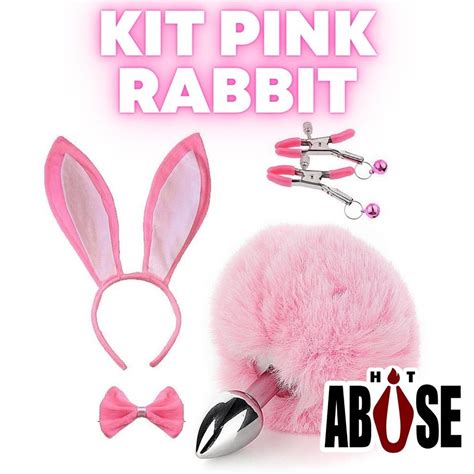 Kit Fetiche Fantasia Bdsm Coelho Rosa Plug Anal Pompom Grampo Tiara Gravata Shopee Brasil