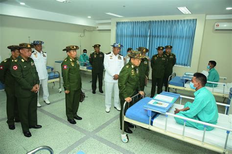 Vice Senior General Soe Win Boosts Morale At Tatmadaw Hospital In