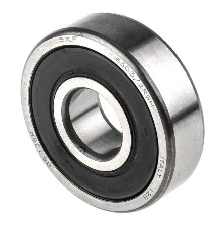 6303-2RSH | Deep Groove Ball Bearing 6303-2RSH 17mm I.D, 47mm O.D | SKF