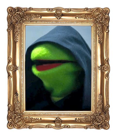 Hooded Kermit Meme Evil Kermit Meme Hooded The Painting By Hughes Oscar