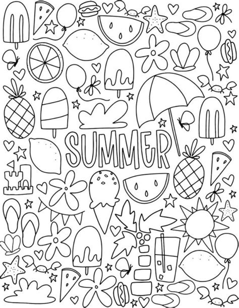 First Day Of Summer Coloring Pages