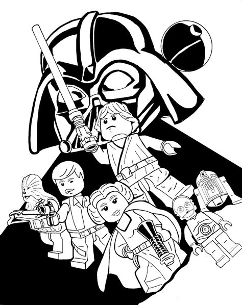 Dibujos Para Colorear De Lego Star Wars Wonder Day