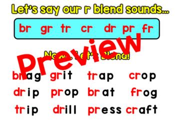 Backward Blending Fluency Decoding Initial Consonant Blends TPT