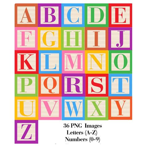 Alphabet Blocks Clipart