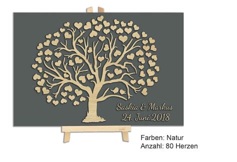 D Baum Aus Holz Zur Hochzeit G Stebuch Mit Namen Und Datum Etsy De