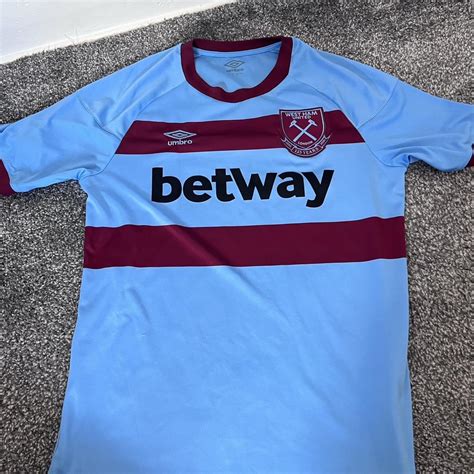 Umbro West Ham away kit 125 years irons large shirt... - Depop