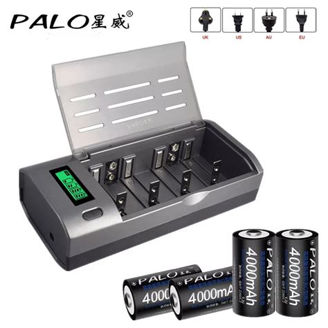 Köp PALO C Size Battery 4000mAh Rechargeable Batteries LR14 1 2V NI MH