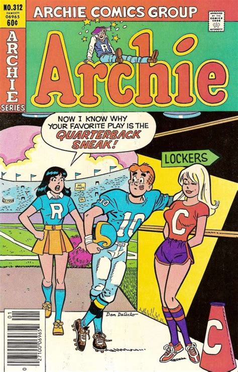 Archie 312 Vg Archie Low Grade Comic January 1982 Football