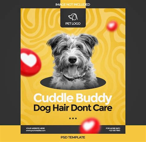 Premium PSD PSD Pet Care Instagram Post Social Media Template