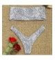 Women S Strapless Leopard Print High Cut Two Piece Bandeau Bikini Set White CT C EI