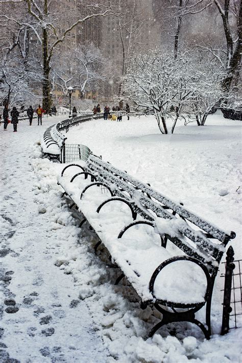 A Snowy Walk in Central Park on Behance