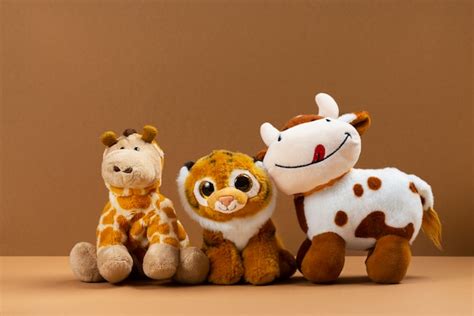 Premium Photo | Cute plush toys arrangement