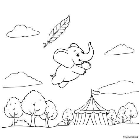 Dumbo Colouring Pages