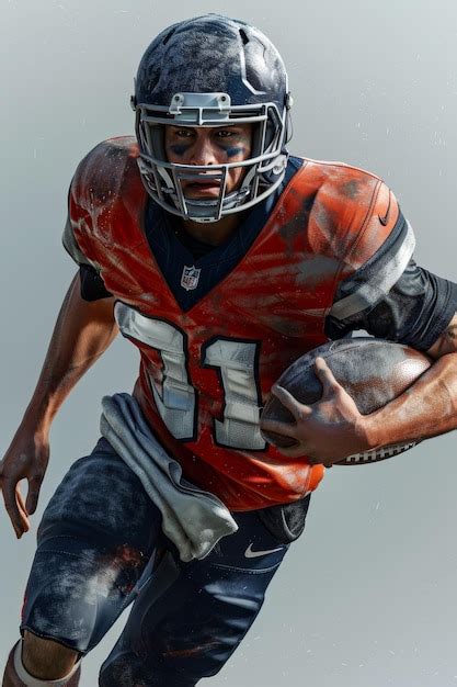 Premium Photo American Football Players On The Field Generative Ai