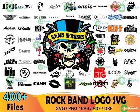 400+ Rock Band Logo Bundle Svg - free svg files for cricut