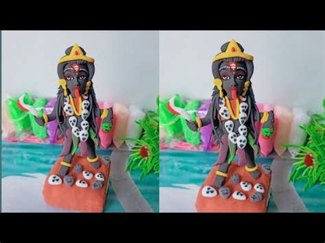 Diy Mahakali Making With Super Clay Jay Makali Easy Clay Craft