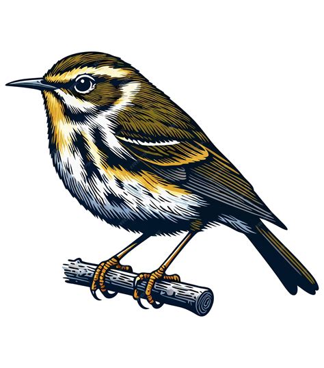 Premium Vector | Warbler bird clipart