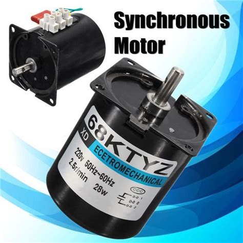 NEUFU Synchrone Engrenage Moteur Permanent Aimant 68KTYZ 2 5RPM Min 28W