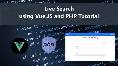 Live Search Using Php And Vue Js Tutorial Sourcecodester