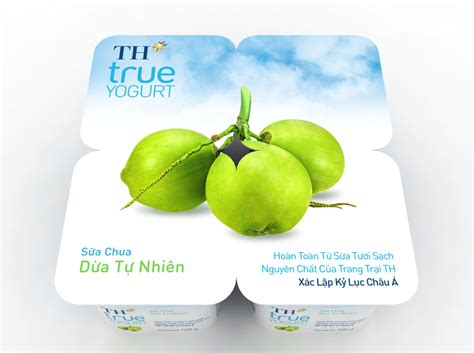 Thùng 48 hộp sữa chua ăn dừa tự nhiên TH True Yogurt 100g