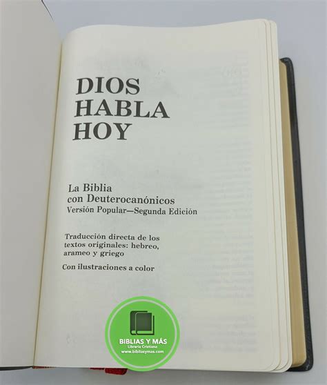 BIBLIA CATOLICA DIOS HABLA HOY ILUSTRADA VINIL NEGRO EBay