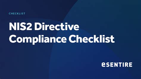 ESentire NIS2 Directive Compliance Checklist