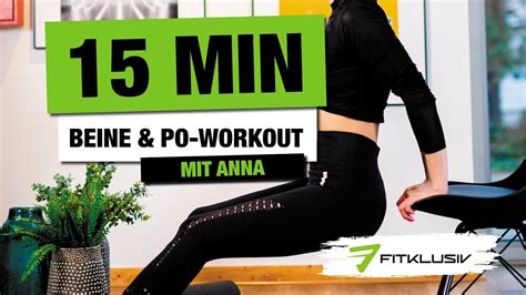 Fitklusiv Homeworkout 15 Min Bauch Beine Po Anna Youtube