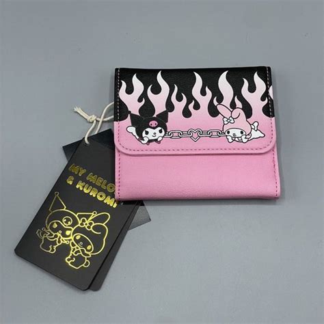 Loungefly Bags Loungefly My Melody Kuromi Mini Flap Wallet Flame