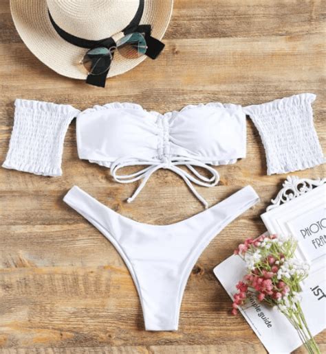 Sexy Off Shoulder Bikini Swimwear Sets Chiclypoised