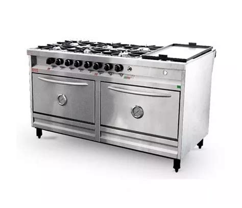 Cocina Rovesco Industrial H Con Plancha Y Doble Horno