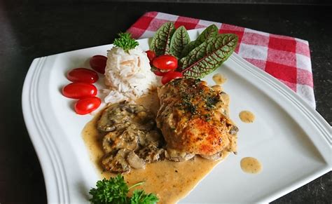 Champignon Putenschnitzel Aus Dem Backofen Frau Petra Kocht