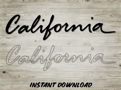 California License Plate Font SVG Clipart Cut File, Vector,, 46% OFF