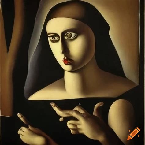 Black Painting By Tamara De Lempicka And Mario Sironi On Craiyon