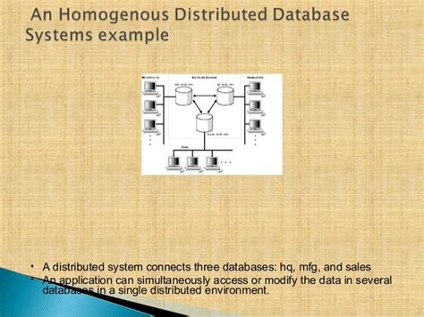 Distributed Databasestypes Of Database